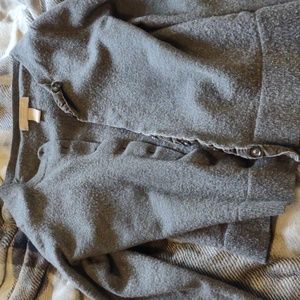 Grey Marino Wool Cardigan